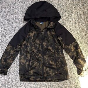 Like New Boys Old Navy Techie Fleece Camo Zip Hoodie